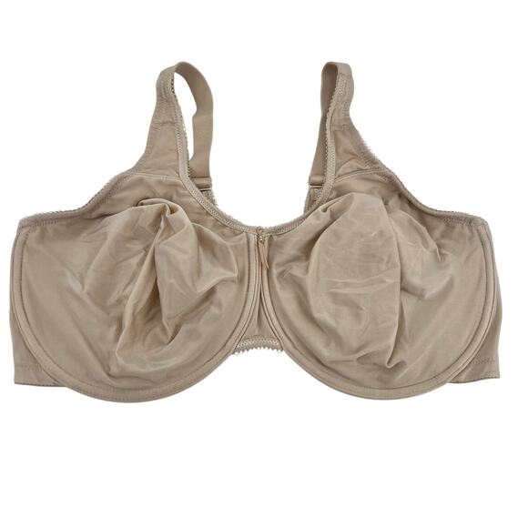 Wacoal Basic Beauty Full Figure Seamless Underwire Bra sand (beige/tan) sz 44DDD - Picture 2 of 10